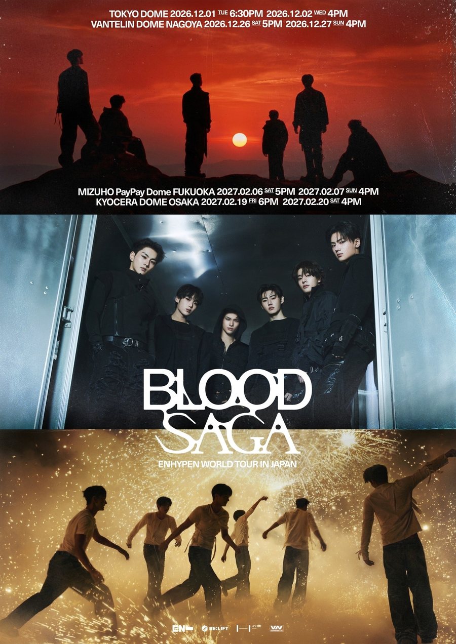 ENHYPEN WORLD TOUR 'BLOOD SAGA' IN JAPAN 公式ポスター